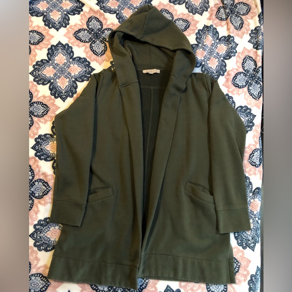 Olive Green Cardigan with Hood✨